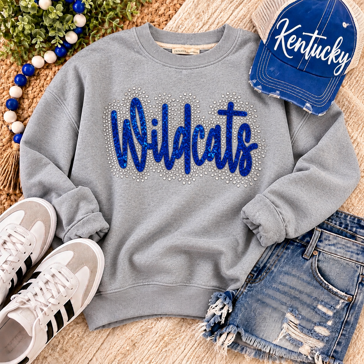 Wildcats Rhinestone Crewneck