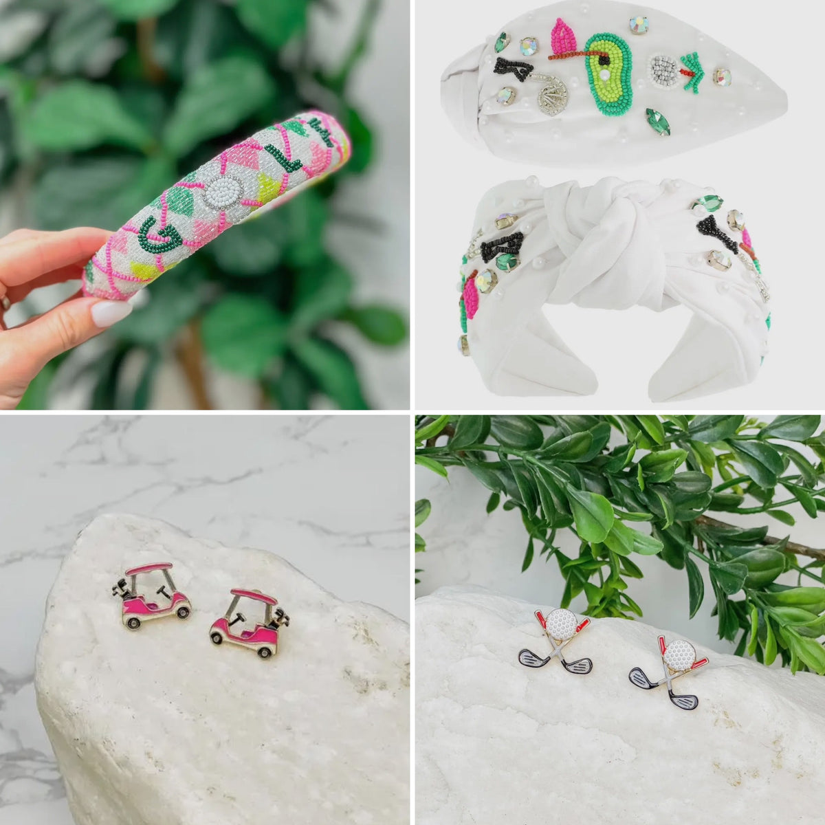 GOLF Beaded Headband