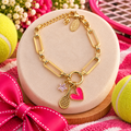 Tennis Charm Bracelet