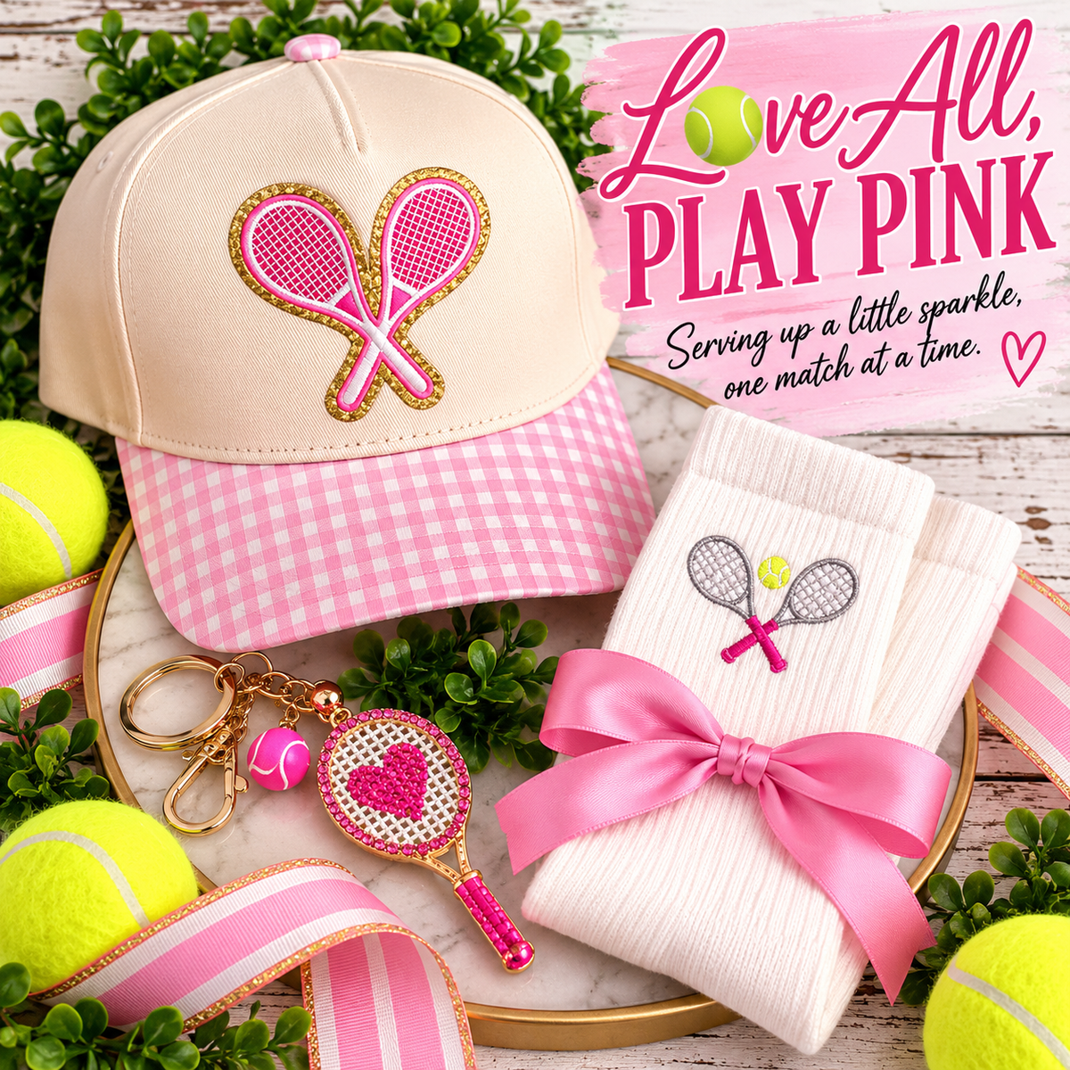 Love All, Play Pink Tennis Gift Set
