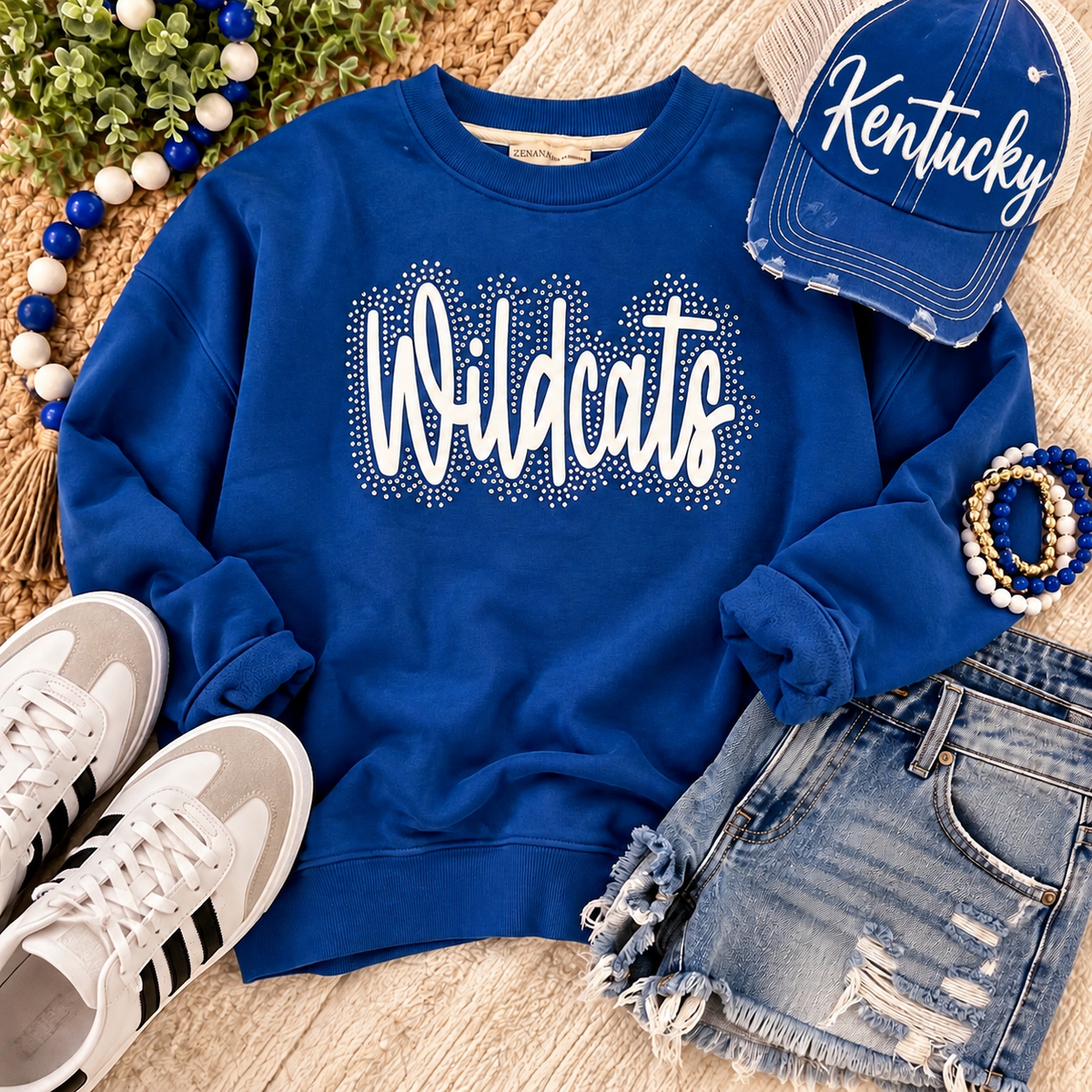Wildcats Rhinestone Crewneck