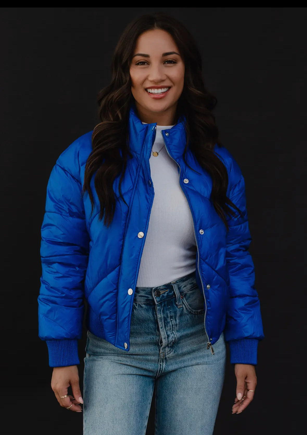 Royal Blue Cropped Jacket