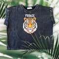 Rhinestone Fierce Tiger Top - 3 colors