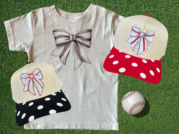 Vintage Baseball Bow Tee