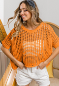 Crochet Top - Orange