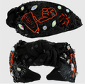 CHEER Beaded Sequin Top Knotted Headbands