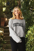 Oat Collective Football Mid Graphic Sweatshirt - Athletic Grey