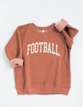 Oat Collective Football Toddler Unisex Graphic Sweatshirt - Orange