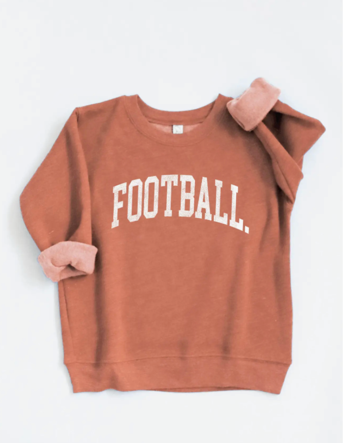 Oat Collective Football Toddler Unisex Graphic Sweatshirt - Orange