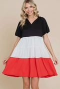 GameDay Hooded Color Block Dress