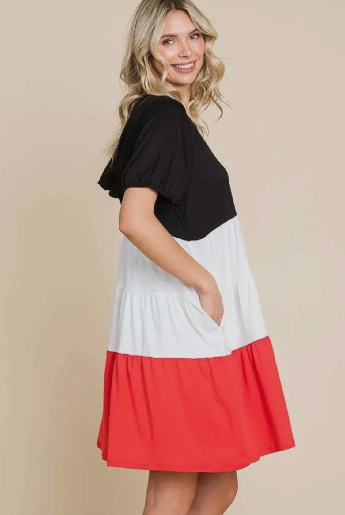 GameDay Hooded Color Block Dress
