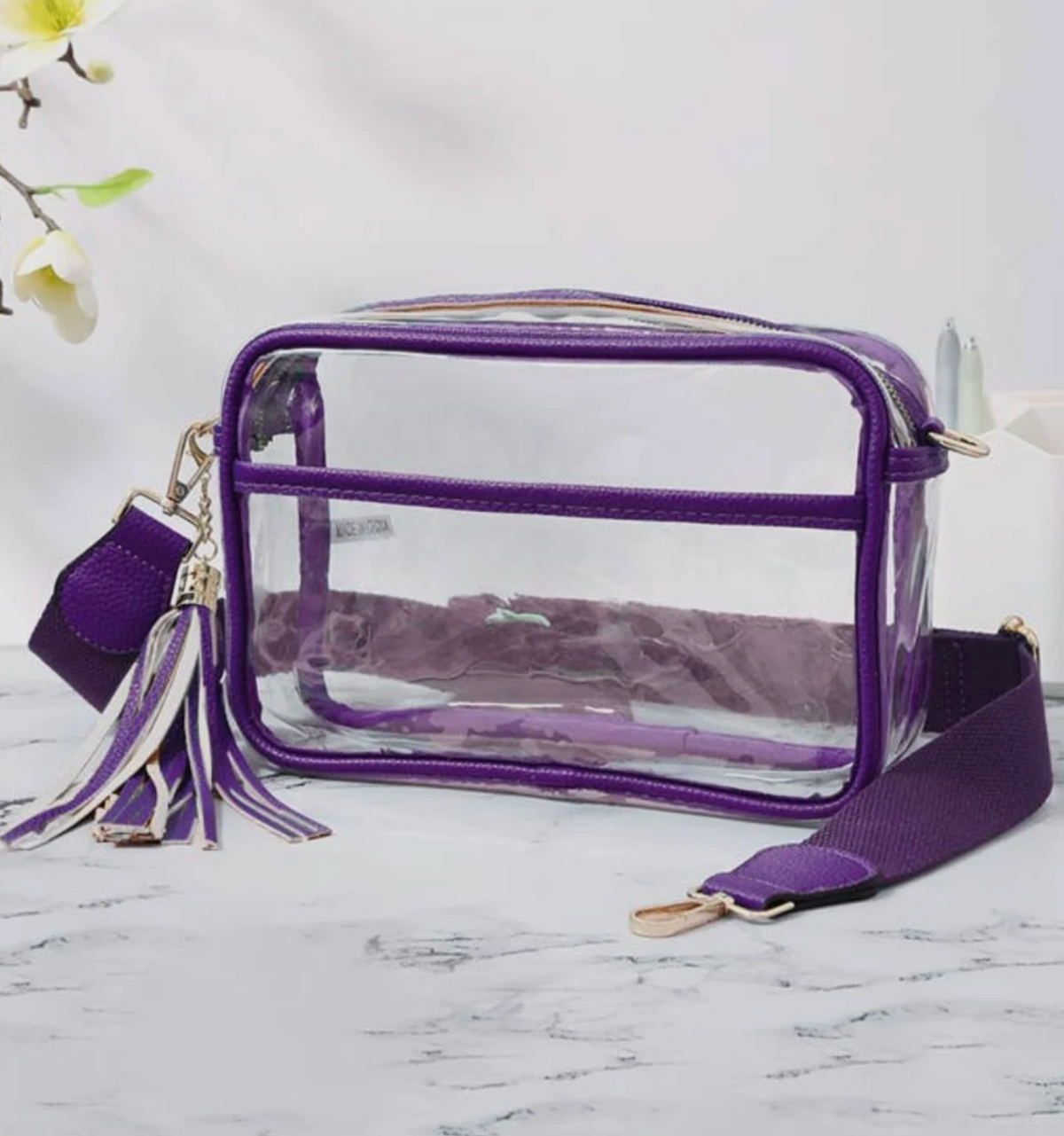 Clear GameDay Stadium Bag with Strap