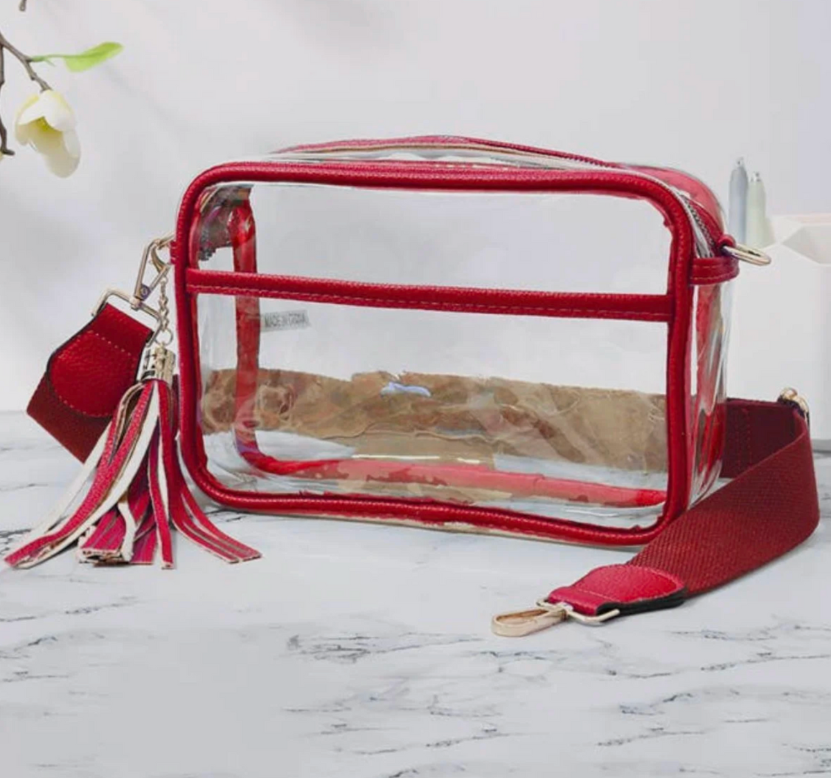 Clear GameDay Stadium Bag with Strap
