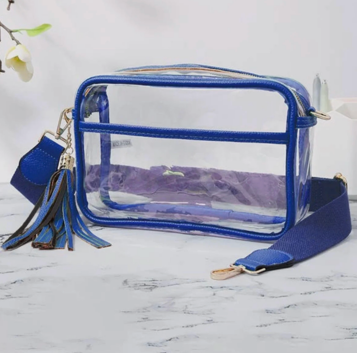 Clear GameDay Stadium Bag with Strap