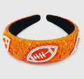 Beaded Football Sequin Headband