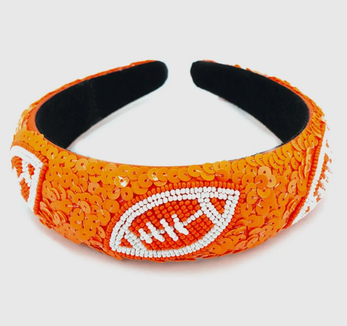 Beaded Football Sequin Headband